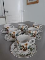 6 koffiekoppen Villeroy en Boch Botanica in nieuwstaat, Ophalen of Verzenden, Zo goed als nieuw, Overige stijlen, Kop(pen) en/of Schotel(s)