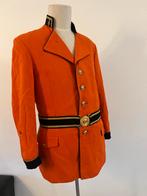 Uniek carnavalsjas uniform harmonie kielegat oranje maat m-l, Ophalen of Verzenden, Gedragen