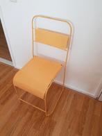 Stoel ouderwetse schoolstoel, Ophalen, Zo goed als nieuw, Blauw, Eén