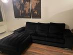 Zwarte bank, Ophalen, Gebruikt, Minder dan 75 cm, Hoekbank