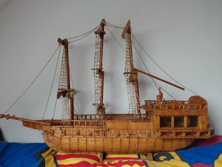 Luciferhouten Schip - Handgemaakt, Hobby en Vrije tijd, Modelbouw | Boten en Schepen, Gebruikt, 1:50 tot 1:200, Overige merken