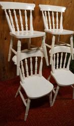 4 Windsor Kamerstoelen Eethoek Stoelen Keukenstoelen, Ophalen, Gebruikt, Engels Antiek Vintage Retro Zeventies Windsor Klassiek