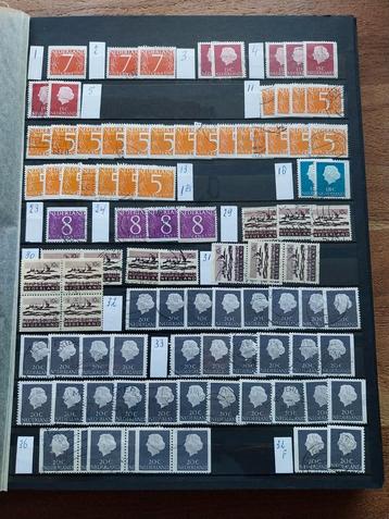 Album gevuld met gestempelde Nederlandse zegels/blokken.  beschikbaar voor biedingen