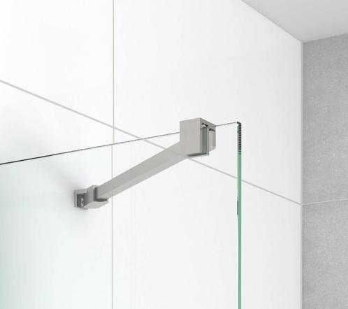Douche stabilisatiestang, RVS geborsteld. Nieuw in doos, Doe-het-zelf en Verbouw, Sanitair, Nieuw, Douche, Glas, Rvs, Ophalen of Verzenden