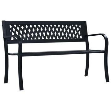 Tuinbank 125 cm staal zwart €84,95 beschikbaar voor biedingen