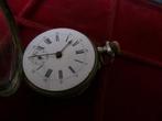 Antiek  Zilver Galonne Zakhorloge Remontoir Cylindre 6 Rubis, Overige merken, Zakhorloge, 1900 tot 1930, Ophalen of Verzenden