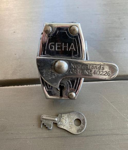 Geha antiek fietsslot. 50,- Jaren 30 zeldzaam / fiets sloten, Fietsen en Brommers, Fietsaccessoires | Fietssloten, Gebruikt, Overige fietssloten