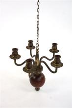 Vintage mini kandelaar - kroonluchter, Huis en Inrichting, Lampen | Kroonluchters, Kroonluchter, Gebruikt, Ophalen of Verzenden