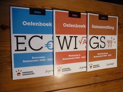 Examenoverzicht VWO 2020-2021 Economie en Wiskunde A, Boeken, Schoolboeken, Gelezen, VWO, Ophalen of Verzenden