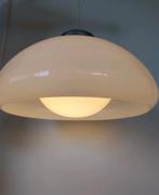 Vintage hanglamp, Huis en Inrichting, Lampen | Hanglampen, Ophalen, Zo goed als nieuw, Glas, Minder dan 50 cm