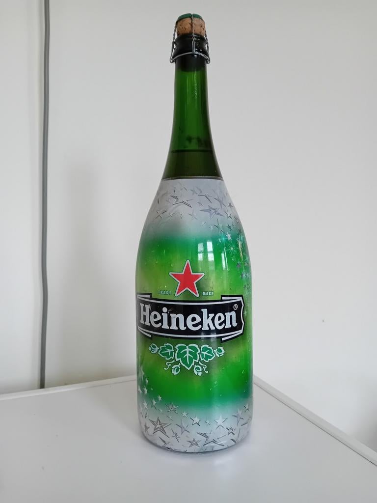 Heineken fles. Anderhalve liter. 1.5 liter, Verzamelen, Biermerken, Ophalen, Heineken
