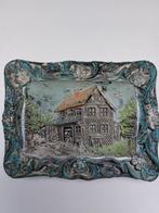 Vintage handgeschilderd aardewerk reliëf, Antiek en Kunst, Kunst | Schilderijen | Klassiek, Ophalen of Verzenden