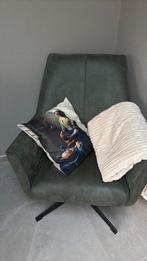 Fauteuil groen, Huis en Inrichting, Fauteuils, Ophalen, Zo goed als nieuw, 75 tot 100 cm, 50 tot 75 cm