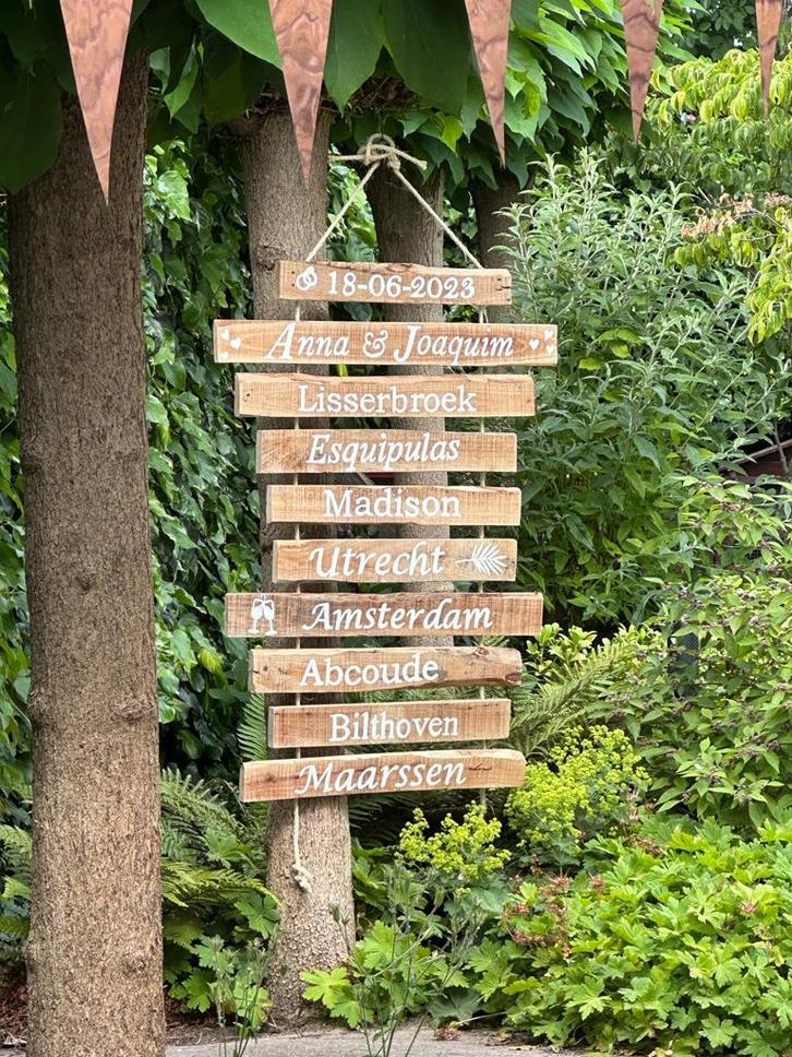 Bruiloft Signs / Bruiloft Wegwijzers / Bruiloft decoratie, Hobby en Vrije tijd, Feestartikelen, Nieuw, Versiering, Geboorte of Huwelijk