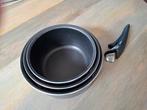 Tefal pannenset Ingenio, Huis en Inrichting, Ophalen of Verzenden, Gebruikt, Rvs, Pannenset