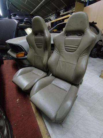 Kuipstoelen/bucketseats 2x leer! beschikbaar voor biedingen