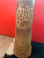 Oude bierpul met kasteelreliëf, Ophalen of Verzenden