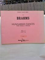 bladmuziek piano 4-handig Brahms Hongaarse Dansen vol.1 en 2, Overige soorten, Piano, Ophalen of Verzenden, Zo goed als nieuw