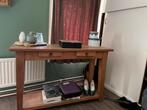 Teakhouten Sidetable met Lades, Huis en Inrichting, Tafels | Sidetables, Ophalen, Gebruikt, 100 tot 150 cm, Teakhout