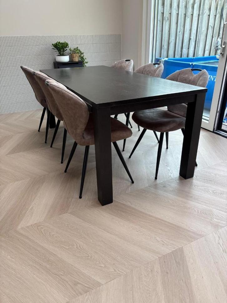 Eettafel en salontafel, Huis en Inrichting, Tafels | Eettafels, Gebruikt, 50 tot 100 cm, 150 tot 200 cm, Vijf personen of meer