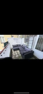Zwarte Loungeset, Tuin en Terras, Tuinsets en Loungesets, Ophalen of Verzenden