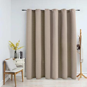 Gordijn verduisterend met metalen ringen 290x245 cm €50 beschikbaar voor biedingen