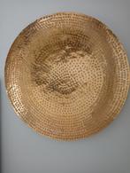 Wanddecoratie - Gouden Schaal 75x75cm, Ophalen