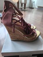 Sleehak schoenen maat 38, Zo goed als nieuw, Tsoukalas, Roze, Sandalen of Muiltjes