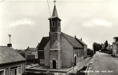 Herkingen, Ned. Herv. Kerk - ongelopen, Verzamelen, Ansichtkaarten | Nederland, Ongelopen, Overijssel, 1920 tot 1940, Ophalen of Verzenden