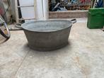 Metalen Wastobbe / Plantenbak zinken teil, Ophalen, Gebruikt, 50 tot 100 cm, 75 tot 100 cm