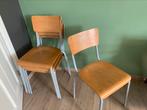 6 vintage school stoelen, Vijf, Zes of meer stoelen, Gebruikt, Vintage, Ophalen of Verzenden