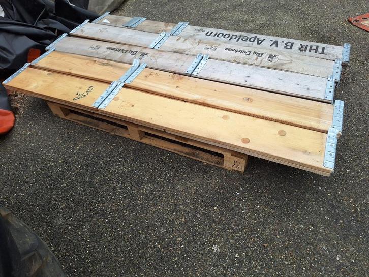 palletranden / kweekbakken, Doe-het-zelf en Verbouw, Kratten en Dozen, Gebruikt, Bak of Kist, 100 cm of meer, Minder dan 35 cm