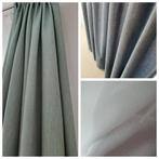 Gordijnen set: groen, blauw en transparant - Leen Bakker, 200 cm of meer, Ophalen of Verzenden, Zo goed als nieuw, 200 cm of meer
