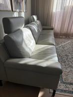 Echt leren bank grijs met relaxfunctie - Montel, Huis en Inrichting, Ophalen, Minder dan 75 cm, 300 cm of meer, Leer