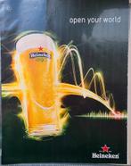 Heineken reclame, Verzamelen, Biermerken, Ophalen of Verzenden, Reclamebord, Plaat of Schild, Heineken