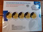 Duitsland 5 x 2 euro Proof 2018 ADGFJ PP BERLIN, Ophalen of Verzenden, Duitsland, 2 euro, Setje