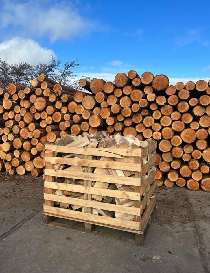 Openhaardhout kachelhout eik ess beuk haagbeuk berk mix, Tuin en Terras, Haardhout, Blokken, 6 m³ of meer, Ophalen of Verzenden