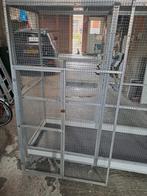 Aluminium volière, Dieren en Toebehoren, Vogels | Hokken en Kooien, Ophalen, Gebruikt, Aluminium, Volière