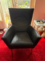 Gerard van der Berg Leren fauteuil - Stijlvolle design stoel, Huis en Inrichting, Fauteuils, Ophalen, Minder dan 75 cm, Leer, Zo goed als nieuw