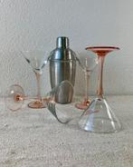 Vintage Luminarc roze glaswerk cocktailglas dinerparty, Verzamelen, Glas en Borrelglaasjes, Overige typen, Ophalen of Verzenden