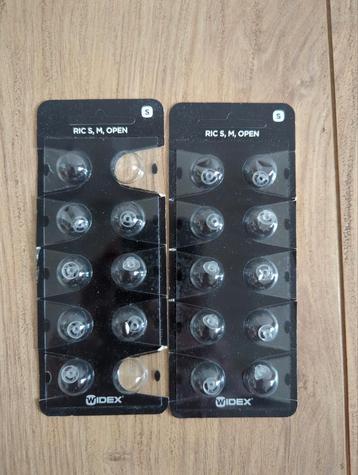 Widex RIC open ear tips (s,m) hoorapparaat onderdeel beschikbaar voor biedingen