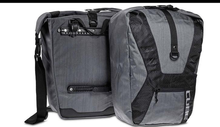 CUBE PANNIERS TRAVEL ANTHRAZIT, Sieraden, Tassen en Uiterlijk, Tassen | Reistassen en Weekendtassen, Zo goed als nieuw, Ophalen of Verzenden