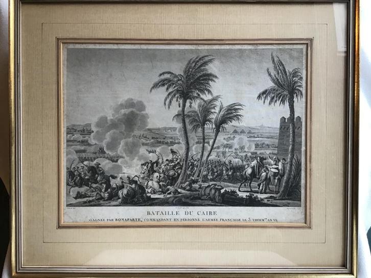 Twee litho's van Napoleontische veldslagen, Verzamelen, Militaria | Algemeen, Overige soorten, Overige typen, Overige gebieden