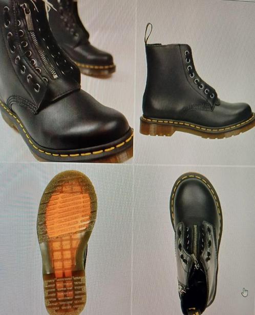 ZGAN zwarte Dr. MARTENS boots met veters/2 ritsen, maat 40, Kleding | Dames, Schoenen, Zo goed als nieuw, Lage of Enkellaarzen