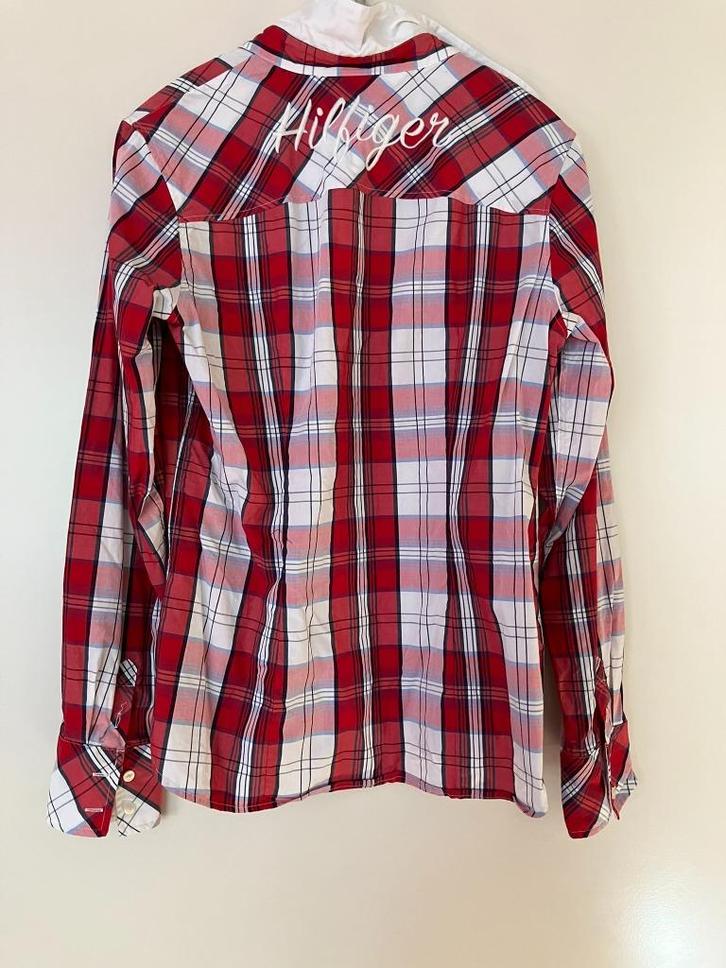 Rode Tommy Hilfiger blouse met lange mouwen - maat S, Kleding | Dames, Blouses en Tunieken, Nieuw, Maat 36 (S), Rood, Ophalen of Verzenden