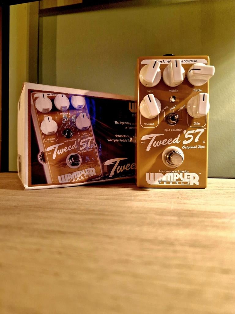 Wampler Tweed '57 Amp-in-a-Box, Muziek en Instrumenten, Effecten, Ophalen of Verzenden, Zo goed als nieuw, Distortion, Overdrive of Fuzz