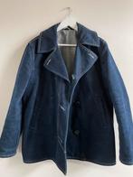 Nudie jeans edward dry peacoat, Kleding | Heren, Jassen | Winter, Ophalen of Verzenden, Zo goed als nieuw, Blauw