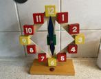 Vintage houten leerklok van Sio, Ophalen of Verzenden, Gebruikt, Overige typen