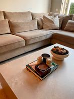 Lounge bank beige met kussens, Ophalen of Verzenden, Zo goed als nieuw