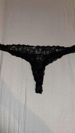 Zwarte string XL, Kleding | Dames, Ondergoed en Lingerie, Verzenden, Zwart, String